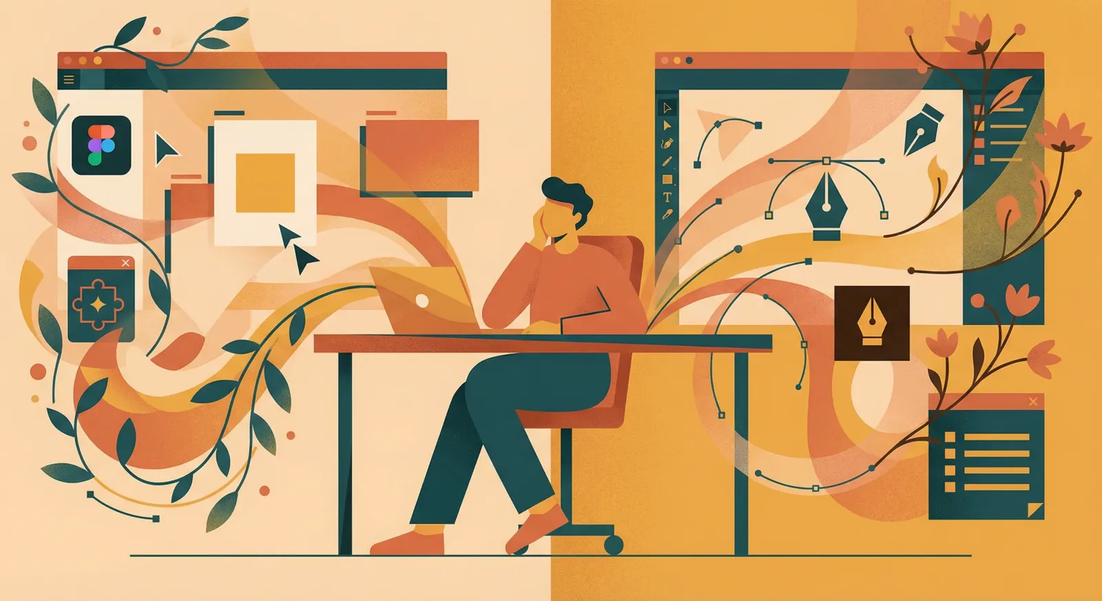 Figma Vectorize vs Illustrator Image Trace